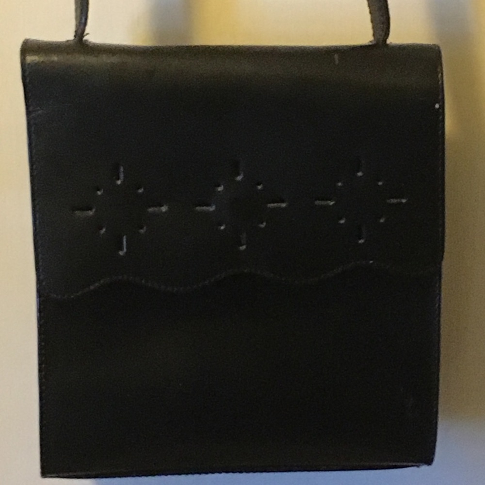 Black Leather Shoulder Bag